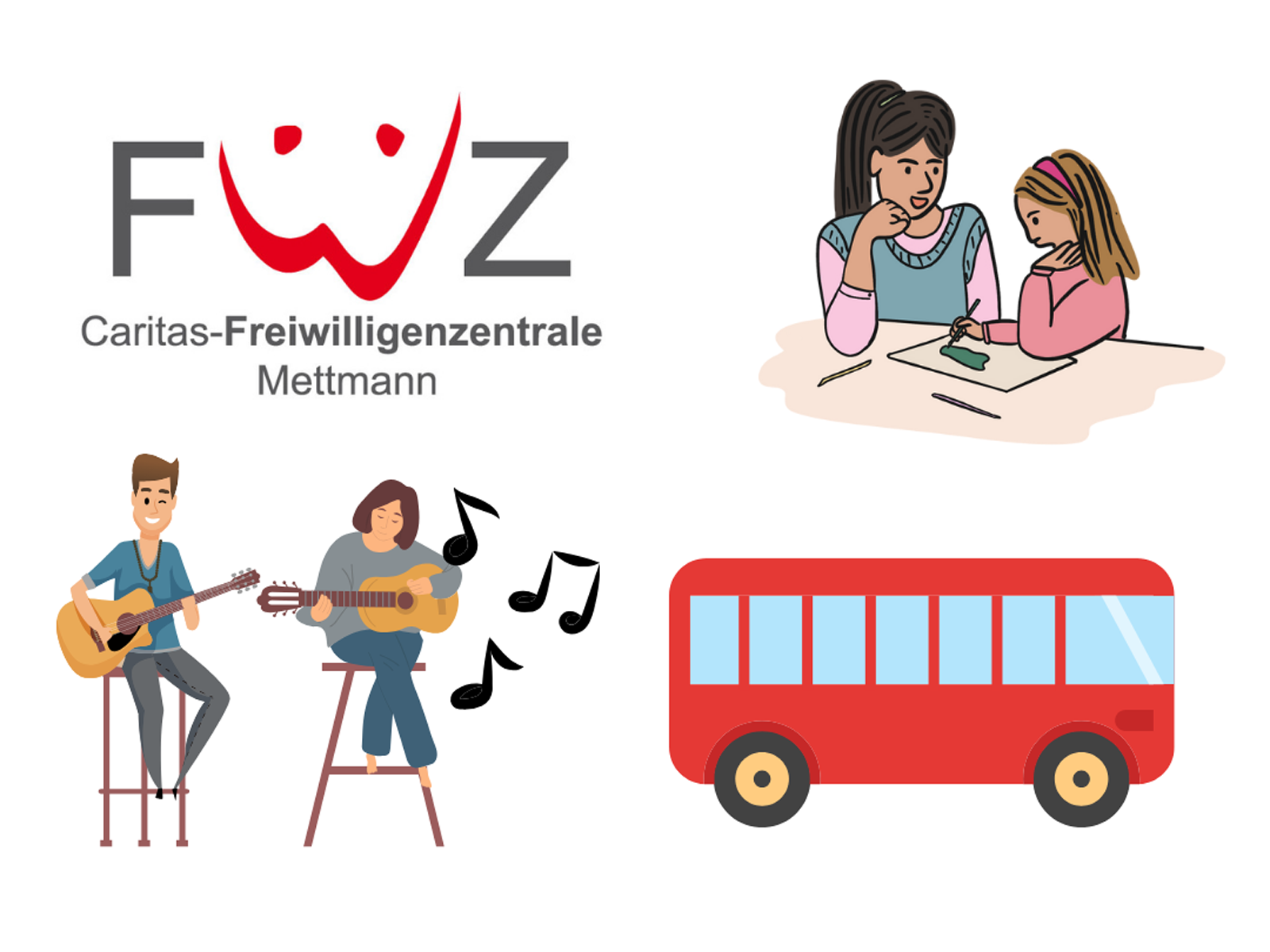 Lernen, Musizieren oder Busfahren…