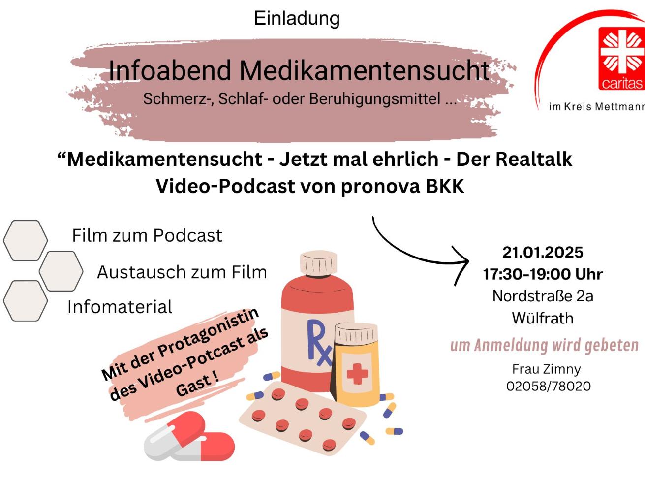 Infoabend Medikamentensucht